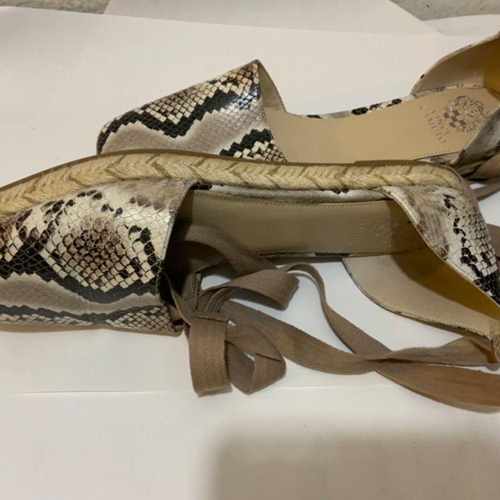 Vince Camuto Jeliany Leather Lace-Up Espadrilles size 11/43 - Picture 6 of 9